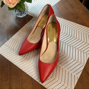 Red Michael Kors Pumps size 7.5 M